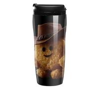 Chicken Nugget with Hat Printed Coffee Mugs Insulated Travel Mug Reusable Water Cup with Lid for Home Outdoor 9 OZ /12 OZ