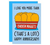 Chicken Nuggets Anniversary A6 Card