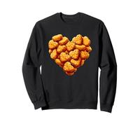 Chicken Nuggets Are My Valentine Heart Funny Valentines Day Sweatshirt
