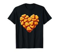Chicken Nuggets are My Valentine Heart Funny Valentines Day T-Shirt