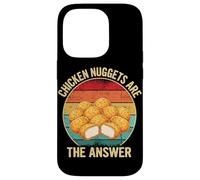 Chicken Nuggets Are The Answer Fast Food Fan Case for iPhone 14 Pro