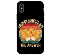 Chicken Nuggets Are The Answer Fast Food Fan Case for iPhone X/XS