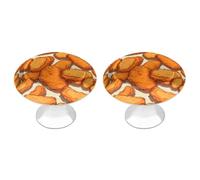 Chicken Nuggets Food Funny Round Cabinet Knobs Stainless Steel Drawer Pulls Door Handles Decoration