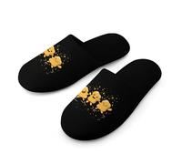 Chicken Nuggets Happy Dance Slippers Women Winter Warm Cotton Hotel Slippers Anti-Slip Bedroom Slip-Ons Shoes 40-41_（9-10）