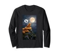 Chicken Nuggets Howl at The Moon Long Sleeve T-Shirt
