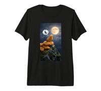 Chicken Nuggets Howl at The Moon Premium T-Shirt