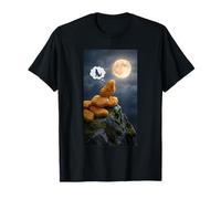 Chicken Nuggets Howl at The Moon T-Shirt