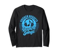 Chicken Nuggets Inspire Songs Funny Meme Long Sleeve T-Shirt