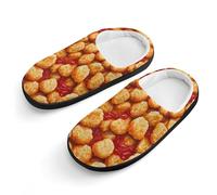 Chicken Nuggets Ketchup Cute House Slippers Cotton Slipper Indoor Soft Shoes for Boys Girls