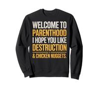 Chicken Nuggets Parent Mom Dad Funny Parents Parenting Sweatshirt