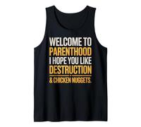 Chicken Nuggets Parent Mom Dad Funny Parents Parenting Tank Top