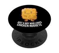 Chicken Nuggets Son Just A Boy Who Loves Chicken Nuggets PopSockets Adhesive PopGrip
