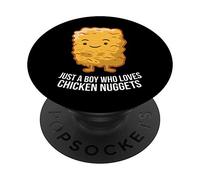 Chicken Nuggets Son Just A Boy Who Loves Chicken Nuggets PopSockets Swappable PopGrip