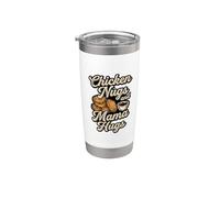 Chicken Nugs and Mama Hugs Funny Nugget Lover Stainless Steel Insulated Tumbler