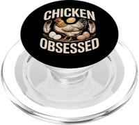 Chicken Obsessed Funny Backyard Hen Lover PopSockets PopGrip for MagSafe