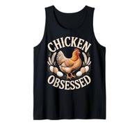 Chicken Obsessed Funny Backyard Hen Lover Tank Top