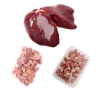 Chicken Offal Trio Box - Fresh Halal Selection | 3 Ingredients: Chicken Gizzard, Heart & Liver | High-Protein, Nutrient-Rich Cuts Perfect for Cooking, Frying & Pet Food