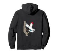 Chicken on the Rocks | Funny Bouldering Animal Graphic for Pullover Hoodie