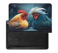 Chicken Pattern Passport Holder Passport Wallet Document Organizer Protector PU Leather Card Slot Travel Accessories