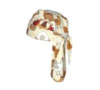 Chicken Pattern Print Cycling Headwrap Under Helmet Skull Cap Sweat Wicking Quick Dry for Patriotic Event Gift