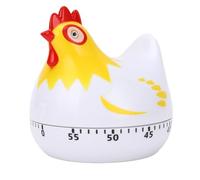 Chicken Pattern Timer Mechanical Cute Kitchen Timer 60 Minute Cooking Timer Digital Manual Timer for Timing Exams, Homework, Playtime, TV Time, Cooking (White)