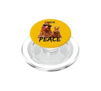 Chicken Peace - I don't eat them! Vegan is truly vegan love PopSockets PopGrip for MagSafe