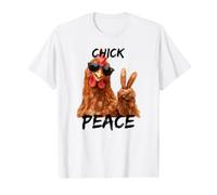 Chicken Peace - I Don't eat Them! Vegan is Truly Vegan Love Value Graphic T-Shirt