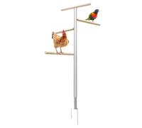 Chicken Perch - Multi-Level Poultry Roosting Frame, 4-Tier Climber, Durable Wooden Stand For Coop, Yard, Patio, Outdoors | Perfect Backyard Chickens, Home Farming, Garden, Free-Range Birds, Small Floc