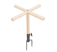 Chicken Perch Toy for Coop - Wooden Roosting Ladder, Poultry Stand | Sturdy Natural Perch for Chickens and Hens, Fun Toy for Poultry Play and Exercise, Durable Hen Bar for Coop Use