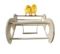 Chicken Perches - 6.5 Inch Bird Stand for Sleeping | Wooden Standing Toy, Sleeping Pole Stand, Bird Climbing Frame Structure for Enrichment Indoor and Outdoor Farm Exercises, Hinterho