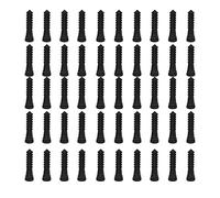 Chicken Plucker Fingers, 50Pcs Rubber Feather Removal Stick Plucking Fingers, Poultry Hair Feather Removal Machine Accessories Glue Sticks (Black)