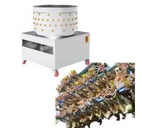 Chicken Plucker Machine, 50L Commercial Chicken Plucker, 110V 220V Fast Feather Removal Plucking Machine Poultry De-Feather for Poultry Bird Duck Quail Pigeon