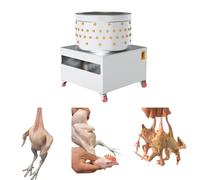 Chicken Plucker Machine, 50L Large Capacity Stainless Steel Poultry Plucker with wheels, Bird Fast Feather Plucking Machine for Poultry Chicken, Bird, Duck, Quail, Pigeon