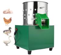Chicken Plucker Machine, Electric Feather Remover with 110 Rubber Fingers, Stainless Steel Poultry De-Feathering Machine for Chicken Duck Turkey Farm