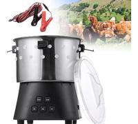 Chicken Plucking Machine, Electric Chicken Plucker, Stainless Steel Poultry Plucker Quick Feather Removal Chicken Scalder Poultry Machine, for Chicken Birds Duck Farm