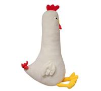Chicken Plush Toys, Funny Fat Chicken Plush Pillow, Big Eyes Plush Hen Stuffed Animals Toys, Large Chicken Stuffed Animal Plush Rooster, Chick Farm Soft Poultry Gifts for Boys and Girls (White,60cm)