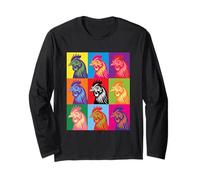 Chicken Pop Art Kids Men Women Chicken Lover Farmer Long Sleeve T-Shirt