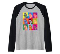Chicken Pop Art Kids Men Women Chicken Lover Farmer Raglan Baseball Tee