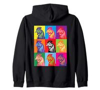 Chicken Pop Art Kids Men Women Chicken Lover Farmer Zip Hoodie