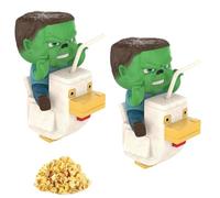 Chicken Popcorn Bucket & Cup Combo Set - 2-in-1 with Water Cup | Spooky Halloween Movie-Themed Fun Gift for Gaming Enthusiasts (2pcs)