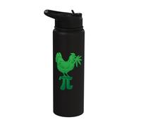 Chicken Pot Pie Pi Tag Weed Word Game Math Numbers March Stainless Steel Insulated Water Bottle