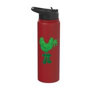 Chicken Pot Pie Pi Tag Weed Word Game Math Numbers March Stainless Steel Insulated Water Bottle