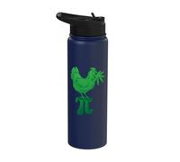 Chicken Pot Pie Pi Tag Weed Word Game Math Numbers March Stainless Steel Insulated Water Bottle