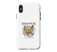 Chicken Pot Pie Retro Funny Farm Saying Farmer Quote Case for iPhone X/XS