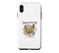 Chicken Pot Pie Retro Funny Farm Saying Farmer Quote Case for iPhone XS Max