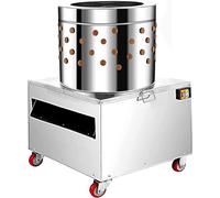 Chicken Poultry Plucker, Stainless Steel 20 IncBarrel Diameter Heavy Duty Feather Plucking Machine,1500W Power, 275 RPM for Efficient Plucking