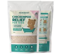 Chicken Pox Relief for Kids - Oatmeal Bath Soak for Chicken Pox & Itchy Skin | Colloidal Oatmeal Bath Soak | Mess-Free Chickenpox Treatment & Itch Relief for Children & Adults | 300g