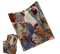 Chicken Print Quilt: Flannel Folding Rooster Blanket Machine Washable Soft Warm Blanket for Sofa Bed Indoor Home Bedroom Family Friend Birthday Gift Decor