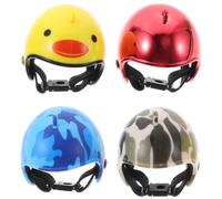 Chicken Protection Helmet 4pcs Plastic Headwear for Poultry