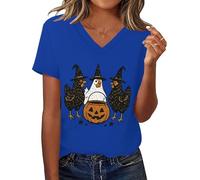 Chicken Pumpkin Halloween Shirt Chicken Witch Tee Halloween Spooky Season Chick Or Treat T-Shirt